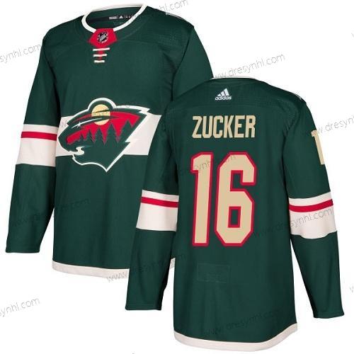 Minnesota Wild #16 Jason Zucker Zelená Domácí dres Autentické Sešitý NHL dres – Juniorské