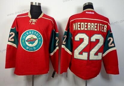 Minnesota Wild #22 Nino Niederreiter Červené dres – Pánské