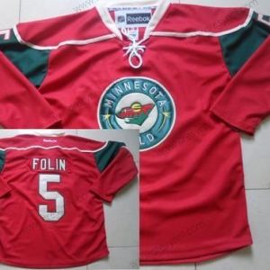 Minnesota Wild #5 Christian Folin Červené dres – Pánské