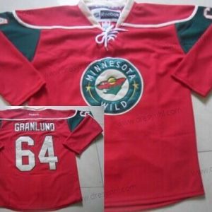 Minnesota Wild #64 Mikael Granlund Červené dres – Pánské