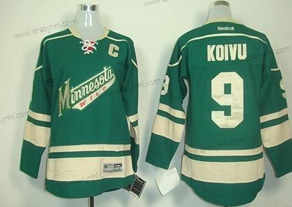 Minnesota Wild #9 Mikko Koivu Zelená dres – Dětské