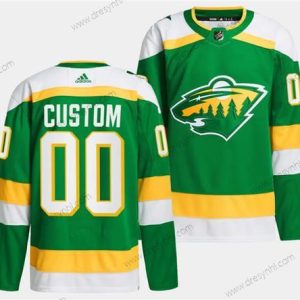 Minnesota Wild Personalizované Zelená 2023-24 Sešitý dres – Pánské