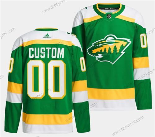 Minnesota Wild Personalizované Zelená 2023-24 Sešitý dres – Pánské