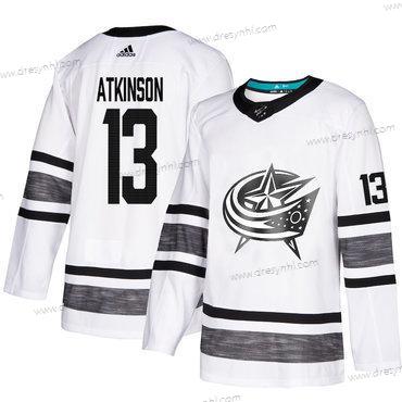 Modrý Jackets #13 Cam Atkinson Bílý Autentické 2019 All-Star Sešitý Hokejový dres – Pánské