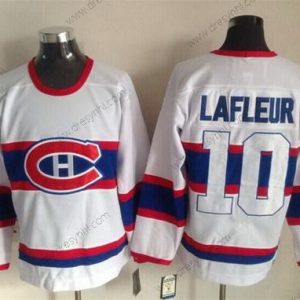 Montreal Canadiens #10 Guy Lafleur Bílý Retro CCM dres – Pánské