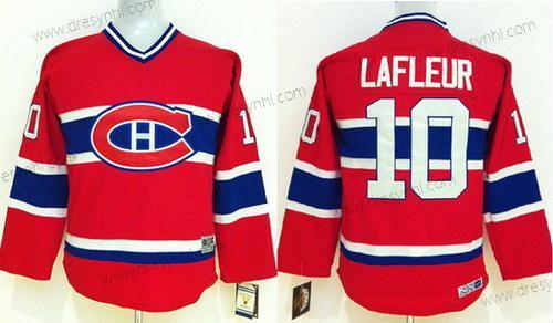 Montreal Canadiens #10 Guy Lafleur Červené Retro CCM dres – Dětské