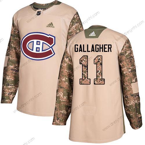 Montreal Canadiens #11 Brendan Gallagher Camo Autentické 2017 Veterans Day Sešitý NHL dres – Juniorské