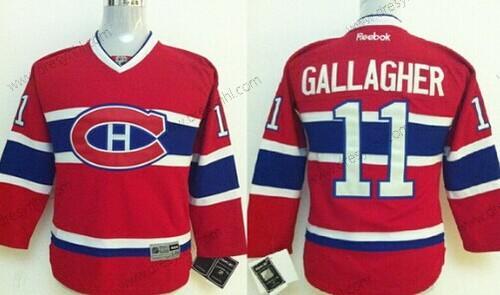 Montreal Canadiens #11 Brendan Gallagher Červené dres – Dětské