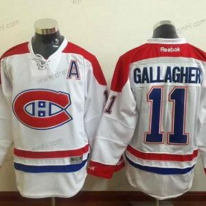 Montreal Canadiens #11 Brendan Gallagher Reebok Bílý 2015-16 Hostující dres Premier NHL dres – Pánské