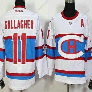 Montreal Canadiens #11 Brendan Gallagher Reebok Bílý 2016 Zimní Klasický Premier dres – Pánské