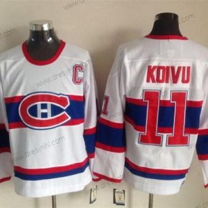 Montreal Canadiens #11 Saku Koivu Bílý Retro CCM dres – Pánské