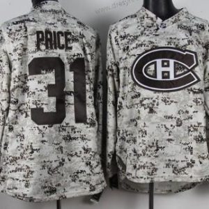 Montreal Canadiens #31 Carey Price Bílý Camo dres – Pánské