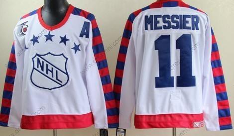 NHL 1992 All-Star #11 Mark Messier Bílý 75Th Retro CCM dres – Pánské