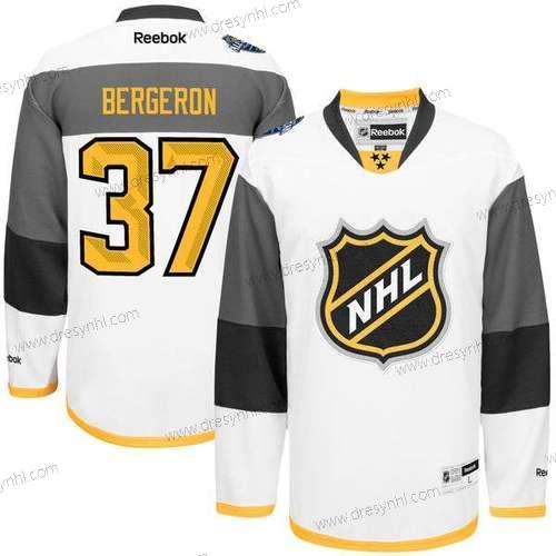 NHL #37 Patrice Bergeron Reebok 2016 All-Star Premier Bílý dres – Pánské