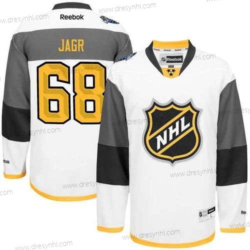 NHL #68 Jaromir Jagr Reebok Bílý 2016 All-Star Premier dres – Pánské