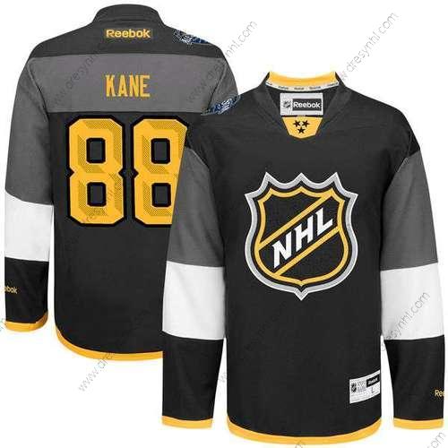 NHL #88 Patrick Kane Reebok Černá 2016 All-Star Premier dres – Pánské