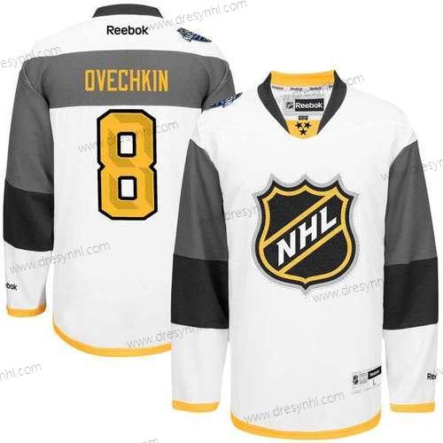 NHL Reebok #8 Alexander Ovechkin Bílý 2016 All-Star Premier dres – Pánské