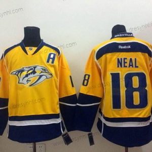 Nashville Predators #18 James Neal Žlutá dres – Pánské