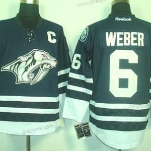 Nashville Predators #6 Shea Weber Modrý Třetí dres dres – Pánské