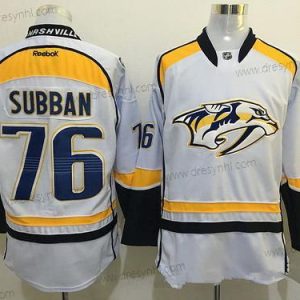 Nashville Predators #76 P. K. Subban Bílý Reebok NHL Hokejový dres – Pánské