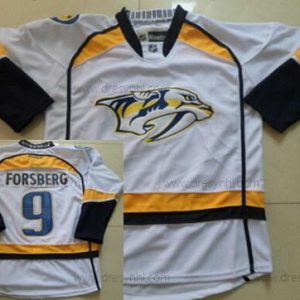 Nashville Predators #9 Filip Forsberg Bílý dres – Pánské