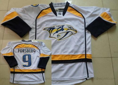 Nashville Predators #9 Filip Forsberg Bílý dres – Pánské