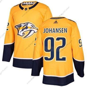 Nashville Predators #92 Ryan Johansen Žlutá Domácí dres Autentické Sešitý NHL dres – Juniorské