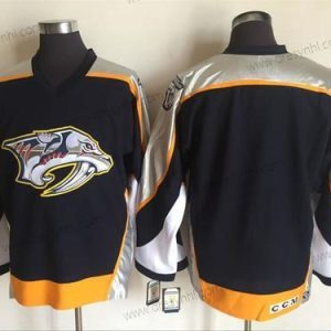 Nashville Predators Prázdný Námořnictvo Modrý 1998-99 Sešitý NHL CCM Vintage Hokejový dres – Pánské