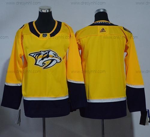 Nashville Predators Prázdný Žlutá Domácí dres Autentické Sešitý NHL dres – Juniorské