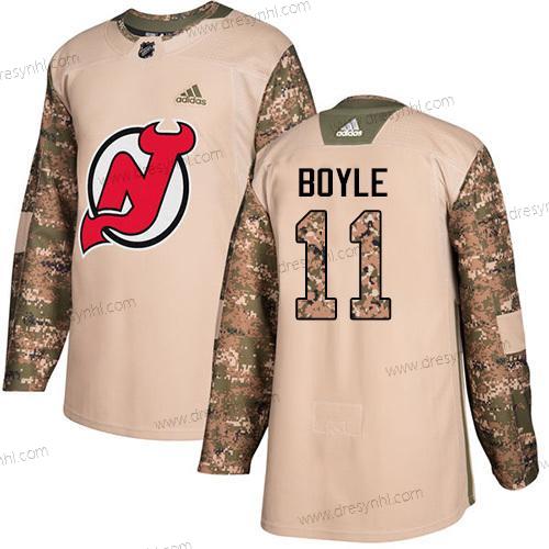 New Jersey Devils #11 Brian Boyle Camo Autentické 2017 Veterans Day Sešitý NHL dres – Juniorské