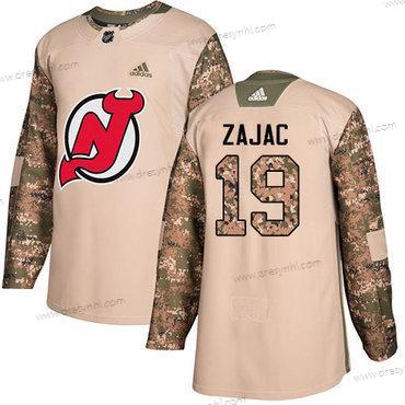 New Jersey Devils #19 Travis Zajac Camo Autentické 2017 Veterans Day Sešitý NHL dres – Juniorské