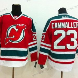 New Jersey Devils #23 Michael Cammalleri Červené With Zelená dres – Pánské