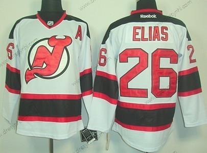 New Jersey Devils #26 Patrik Elias Bílý dres – Pánské