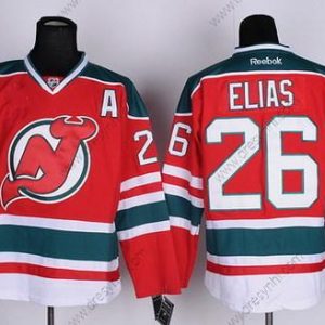 New Jersey Devils #26 Patrik Elias Červené With Zelená dres – Pánské