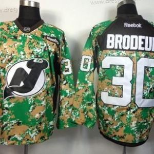 New Jersey Devils #30 Martin Brodeur 2014 Camo dres – Pánské