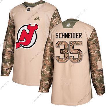 New Jersey Devils #35 Cory Schneider Camo Autentické 2017 Veterans Day Sešitý NHL dres – Juniorské