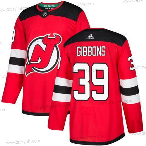 New Jersey Devils #39 Brian Gibbons Červené Domácí dres Autentické Sešitý NHL dres – Juniorské