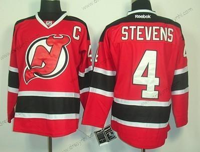 New Jersey Devils #4 Scott Stevens Červené With Černá dres – Pánské