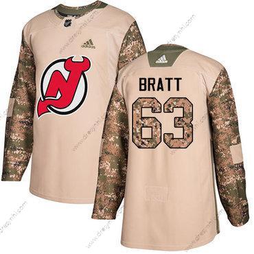 New Jersey Devils #63 Jesper Bratt Camo Autentické 2017 Veterans Day Sešitý NHL dres – Juniorské