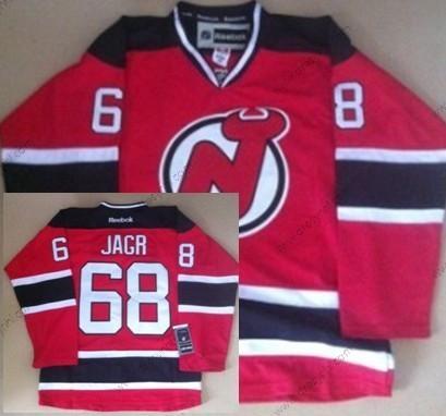 New Jersey Devils #68 Jaromir Jagr Červené With Černá dres – Pánské