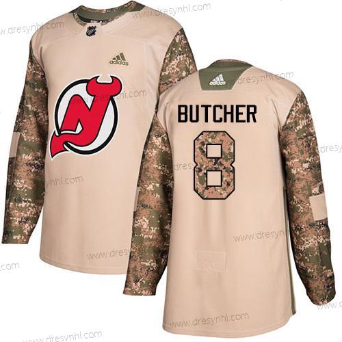 New Jersey Devils #8 Will Butcher Camo Autentické 2017 Veterans Day Sešitý NHL dres – Juniorské