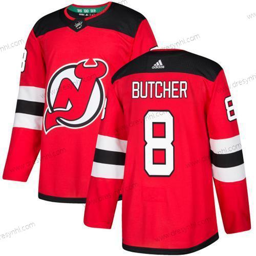 New Jersey Devils #8 Will Butcher Červené Domácí dres Autentické Sešitý NHL dres – Juniorské