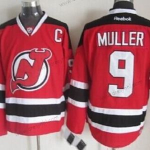 New Jersey Devils #9 Kirk Muller Červené With Černá Retro CCM dres – Pánské