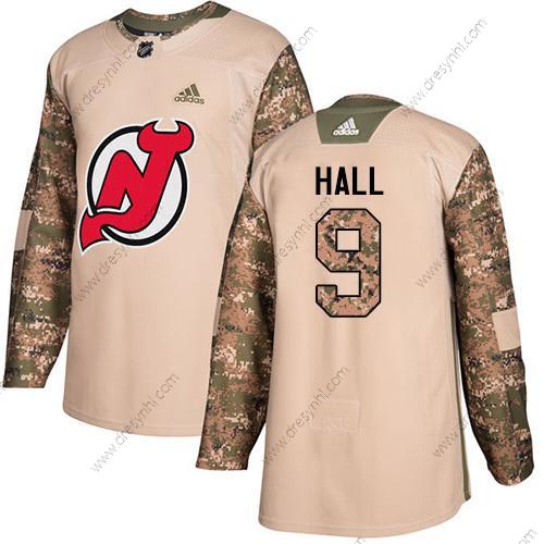 New Jersey Devils #9 Taylor Hall Camo Autentické 2017 Veterans Day Sešitý NHL dres – Juniorské