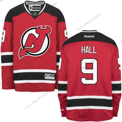 New Jersey Devils #9 Taylor Hall Červené Domácí dres Sešitý NHL Reebok Hokejový dres – Pánské