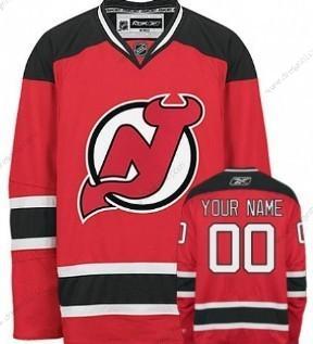 New Jersey Devils Personalizované Červené With Černá dres – Pánské