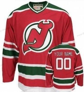 New Jersey Devils Personalizované Červené With Zelená dres – Pánské