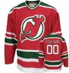 New Jersey Devils Personalizované Červené With Zelená dres