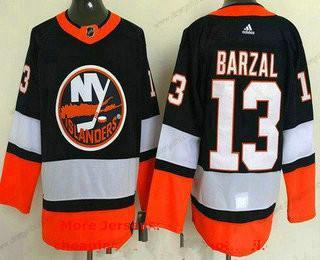 New York Islanders #13 Mathew Barzal Námořnictvo 2021 Obrácený Retro Autentické dres – Pánské