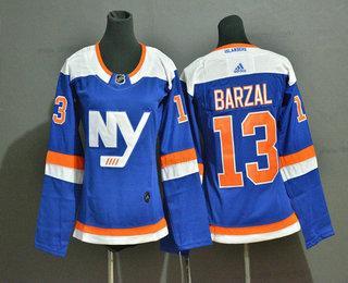 New York Islanders #13 Mathew Barzal New Modrý Domácí dres 2019 Hokejový Sešitý NHL dres – Juniorské